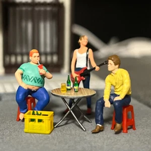 1/64 Diorama Model Folding Tables Model Stools Beer Glasses Display Scene Model - Picture 1 of 25