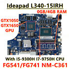 Nm-C361 For Lenovo L340-15Irh Motherboard I7-9750H Cpu Gtx1650 4Gb Gpu 4Gb Ram