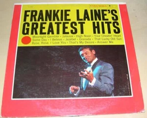 FRANKIE LAINE - Frankie Laine's Greatest Hits (Columbia LP, 1958) VG - Picture 1 of 1