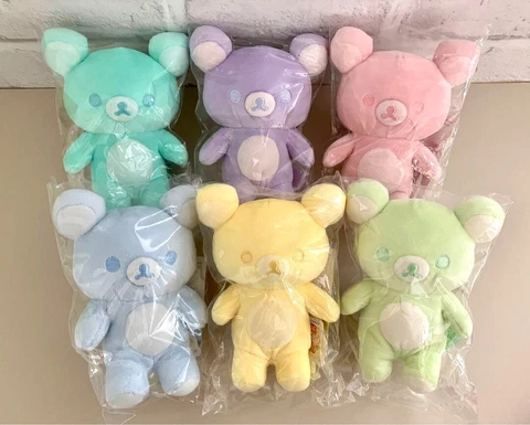 Rilakkuma Plush 20Colors 6 set Summer Ramune Melon soda Pink Lavender lemon Cover