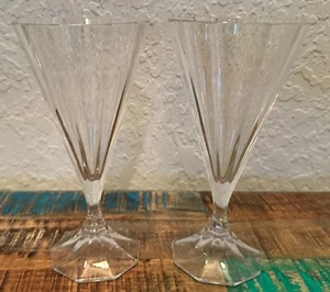 Pair Water Goblet Fontaine by MIKASA 6 7/8" - Picture 1 of 5