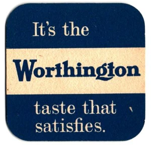 ENGLAND WOTHINGTON BREWERY 1 BIERDECKEL 1 BEER COASTER  1960s - Picture 1 of 2