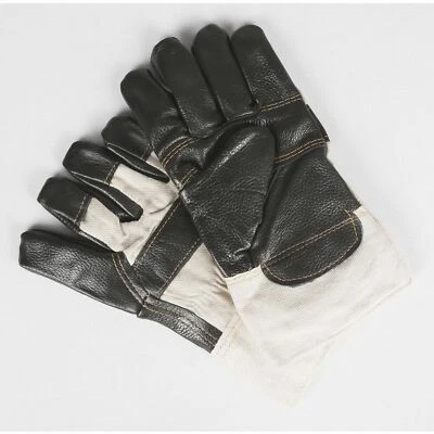 6x Arbeitshandschuhe Leder Gefüttert Beschichtung Garten Montage Schutz Paar - Bild 1 von 2