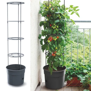 Tomatentopf Blumentopf Tomatenzucht Tomatenkübel Topf mit Rankhilfe 28L - Bild 1 von 16