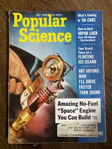 Vintage Popular Science Monthly Magazine July 1965 Booklet Pamphlet Rare - Imagen 1 de 2