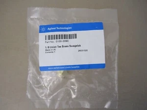 Agilent 0100-0090 Brass Tee, 1/8" SEALED - FAST SHIPPING - Picture 1 of 4