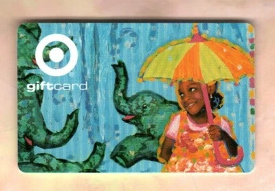 TARGET Girl with Umbrella, Elephants ( 2003 ) Gift Card ( $0 ) - Image 1 of 2