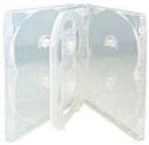 1 x SCANAVO 8 DISC WAY DVD CD CASE MOVIE BOX CLEAR 50MM SPINE