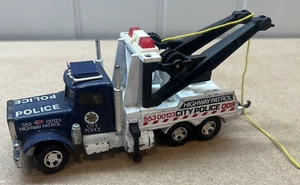 Matchbox SuperKings K-121 Peterbilt Police Heavy Duty Recovery Tow Truck Wrecker - Picture 1 of 11