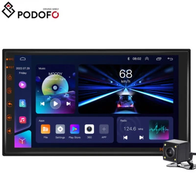 7" Android 13 AUTORADIO mit Navigation NAVI BLUETOOTH USB GPS Doppel DIN Kamera - Bild 1 von 4