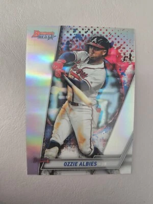 2019 Bowman's Best #54 Ozzie Albies Refractor Atlanta Braves 2nd Year - Image 1 of 2