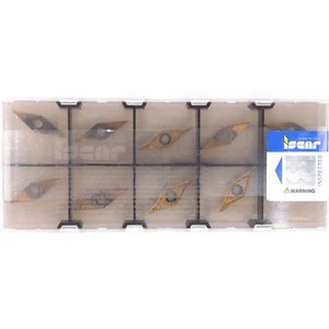 10 insertos de torneado de carburo recubiertos de torno CNC grado IC830 ISCAR VCGT 130302-PF - - Imagen 1 de 11