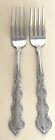 Set of 2  Oneida Deluxe MOZART Salad Forks 6 3/4" Stainless