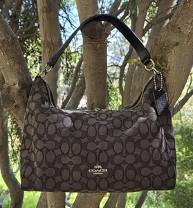 Coach Celeste Signature East-West Convertible Hobo - Brown - Picture 1 of 12