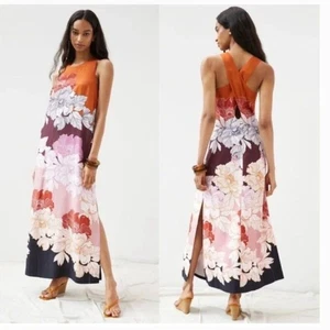 Maxi Vestido Anthropologie Maeve Floral Sin Mangas - Imagen 1 de 7