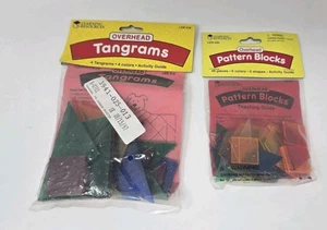 Learning Resources Overhead Tanagrams And Pattern Blocks Math Manipulatives NOS - Picture 1 of 2