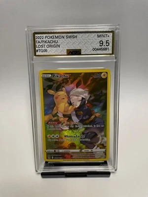 AGS 9.5 Mint Pikachu TG05/TG30 Lost Origin Trainer Gallery Ai Graded Pokemon - Image 1 of 3