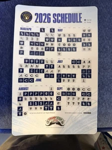 Imán de refrigerador Milwaukee Brewers programado 27/09/25 SGA nuevo - Imagen 1 de 1