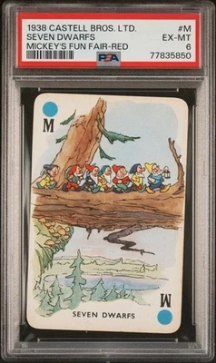 PSA 6 1938 CASTELL BROS. LTD. MICKEY'S FUN FAIR #M SEVEN DWARVES - Image 1 of 2