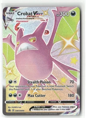 Pokemon Crobat VMAX - Promo SWSH: Sword & Shield Promo Cards SWSH099 NM - Image 1 of 2