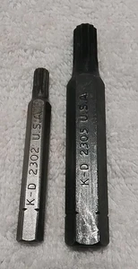 2pc K-D TOOLS  #2302 & 2305 12pt TRIPLE SQUARE DRIVE WRENCH  USA 🇺🇸 - Picture 1 of 2