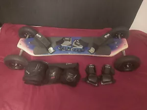 Scrub Photon Mountainboard + Accessories Knee/Elbow Pads, Hand Protectors/Gloves - Picture 1 of 14