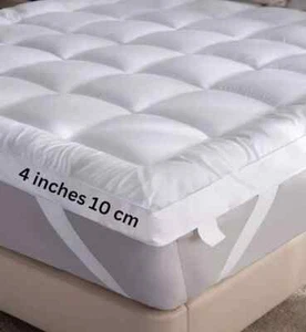 HIGH LIVING Mikrofaser Matratzenauflage 4 Zoll/10 cm supersoft schwere Füllung alle Größen - Bild 1 von 16