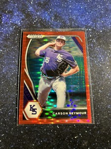 Carson Seymour 2021 Prizm Draft Red Pulsar /11 PDP-172 Kansas State Wildcats