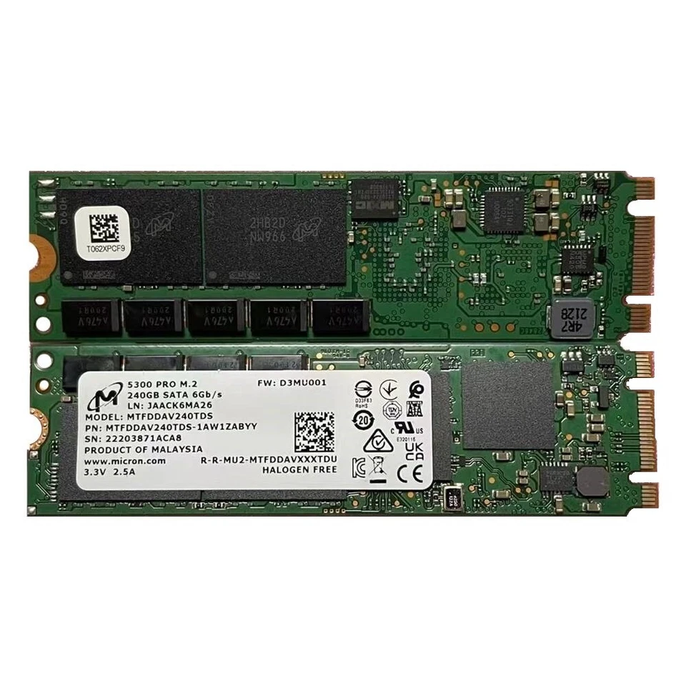 Micron 5300 PRO 240GB Internal SSD M.2 2280 MTFDDAV240TDS-1AW1ZABYY - Image 1 of 1