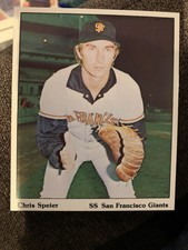 1975 SSPC Puzzle Back Chris Speier San Francisco Giants Oddball