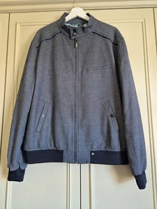 Giacca Bomber House Of Cavani Blu Elegante Casual, Taglia UK 46 EUR 56 - Foto 1 di 6