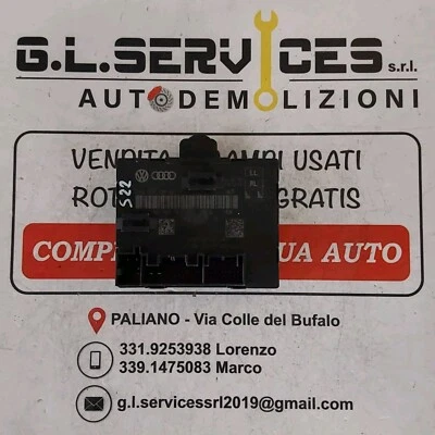 CENTRALINA MODULO UNITA COMANDO PORTA POSTERIORE SINISTRA AUDI A1 8X 2010-2018 - Immagine 1 di 4
