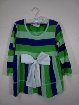 Linda Designer SONIA RYKIEL Meninas Listradas L/S Top 16 Novo com etiquetas - Imagem 1 de 3