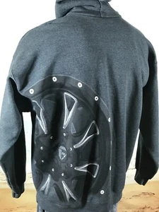 FUEL Off-Road Wheels & Grilles Sweatshirt Pullover Hoodie XL Gray Cotton Blend - Picture 1 of 10