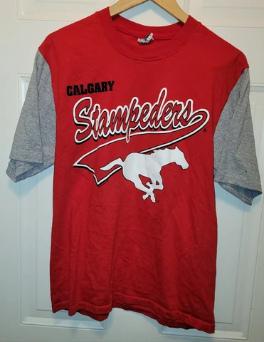 1992 Waves Calgary Stampeders T Shirt Cover