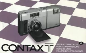 Contax T Instruction Manual Original (multi-language) - Picture 1 of 1