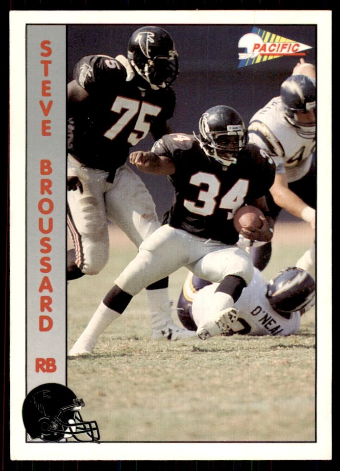 1992 Pacific Steve Broussard Football Cards #1 - Image 1 of 2