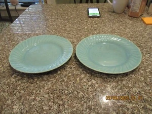 (2) Aqua Franciscan Coronado 9 1/2" Plates - Picture 1 of 5
