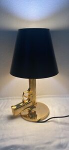 Flos Philippe Starck Gold Gun Bedside Table Lamp