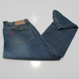 Levis 504 Stretch Women's Slouch Fit Bootcut Leg Blue W 34/ L 31 REF (M16881) - Picture 1 of 13
