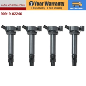 4X Ignition Coil Pack 9091902246 For Toyota Kluger Lexus RX330 RX400H 3.3L 3MZFE - Picture 1 of 8