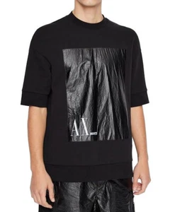 AIX ARMANI EXCHANGE SIZE 2XL(XXL) MEN'S BEATS SWEATSHIRT BLACK 3LZMJG-ZJYAZ - Picture 1 of 16