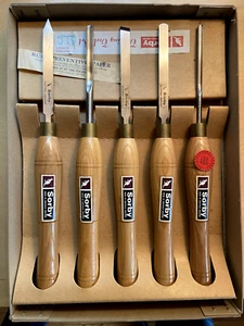Robert Sorby #51C 5-Piece Wood turning Tool Set, High Speed Steel, New in Box. - Picture 1 of 3