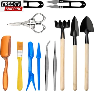 Andiker Mini Garden Tool Set, 12Pcs Portable Gardening Hand Tools Set, Multiple - Picture 1 of 6