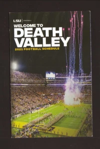 Calendario de bolsillo de fútbol americano 2021 de los Louisiana State Tigers SEC - Imagen 1 de 2