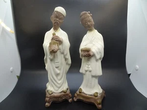 Vintage Matsch Mann und Frau Figuren wie besehen - Bild 1 von 7