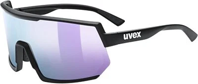 Gafas de sol deportivas UVEX estilo deportivo 235 negras mate lavanda nuevas Foto 1 de 4