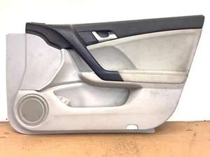09-14 Acura TSX Right Front Passenger Side Door Panel Lining Grayge Used OEM - Picture 1 of 12