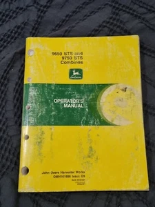 Manual del operador de emisión original del concesionario para combinaciones John Deere 9650 9750 STS - Imagen 1 de 10