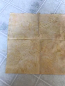Straw Yellow Tone on Tone Print Hoffman Cotton Fat Quarter - Picture 1 of 3